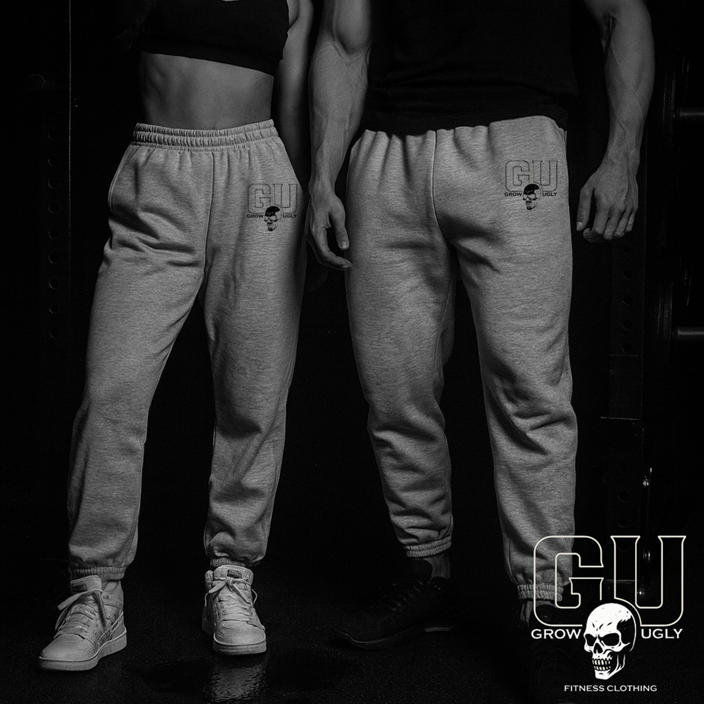 Grow Ugly Fitness Clothing - Heavyweight sweatpants (Grey)
