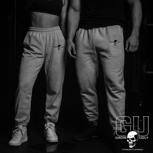 Grow Ugly Fitness Clothing - Heavyweight sweatpants (Grey)