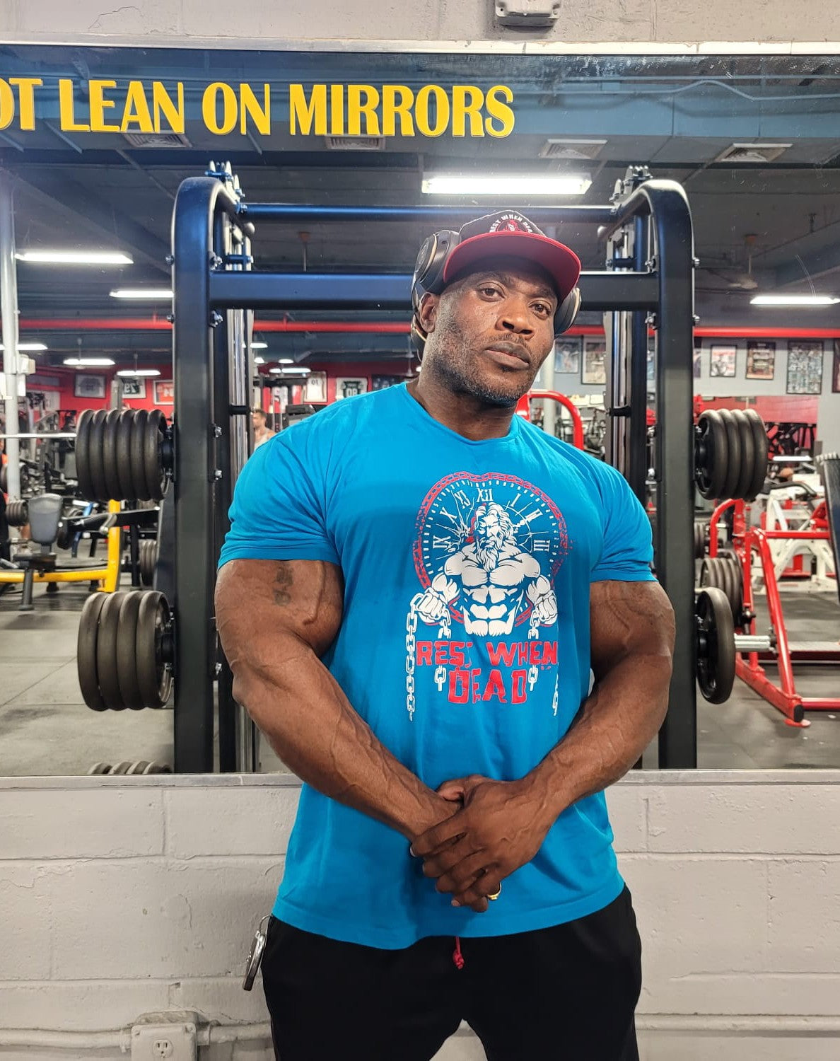 Rest When Dead - Father Time Logo Tee - Blue