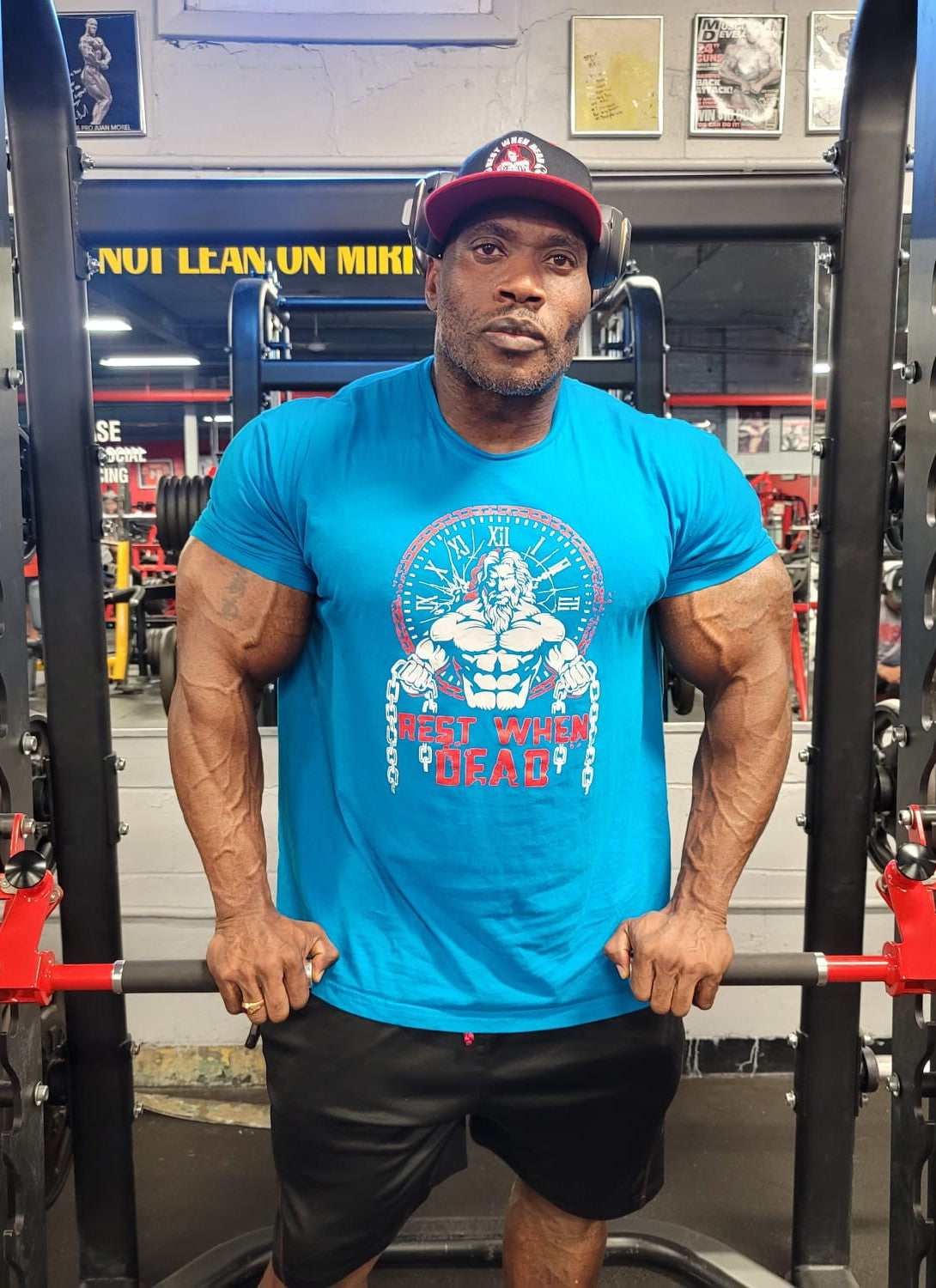 Rest When Dead - Father Time Logo Tee - Blue