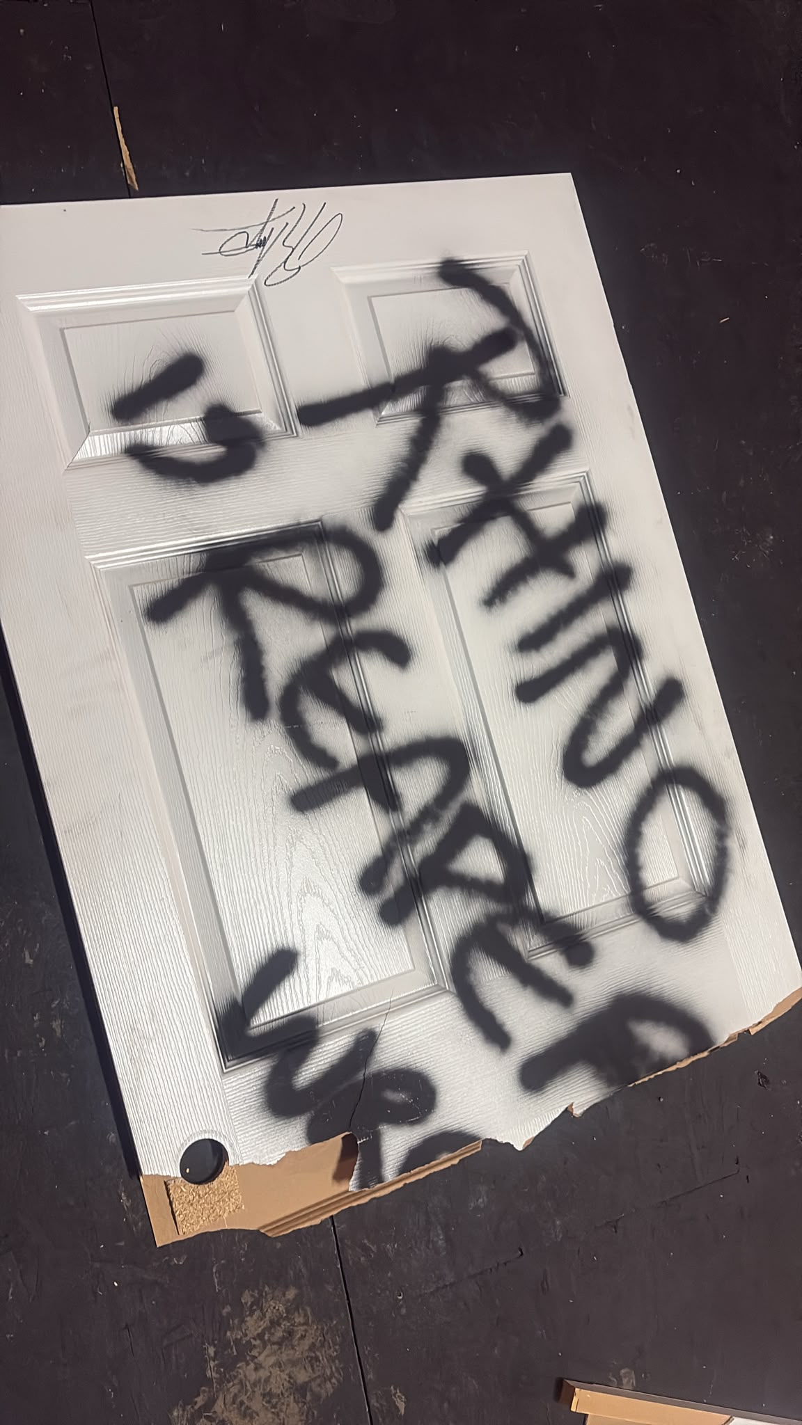 Signed Broken Door from Rhino (Piece 1)