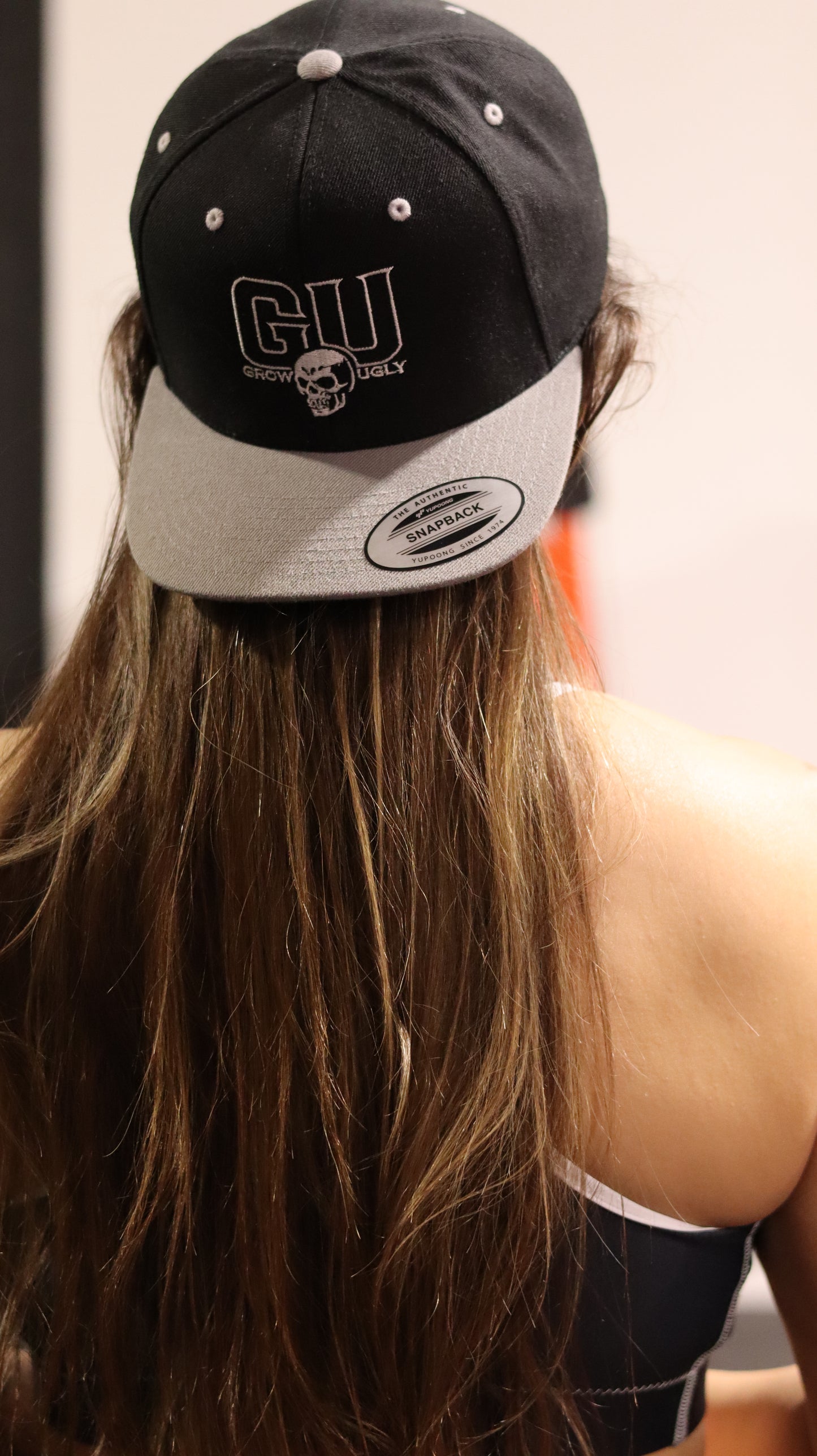 Grow Ugly - Snapback Hat (Black/Grey)