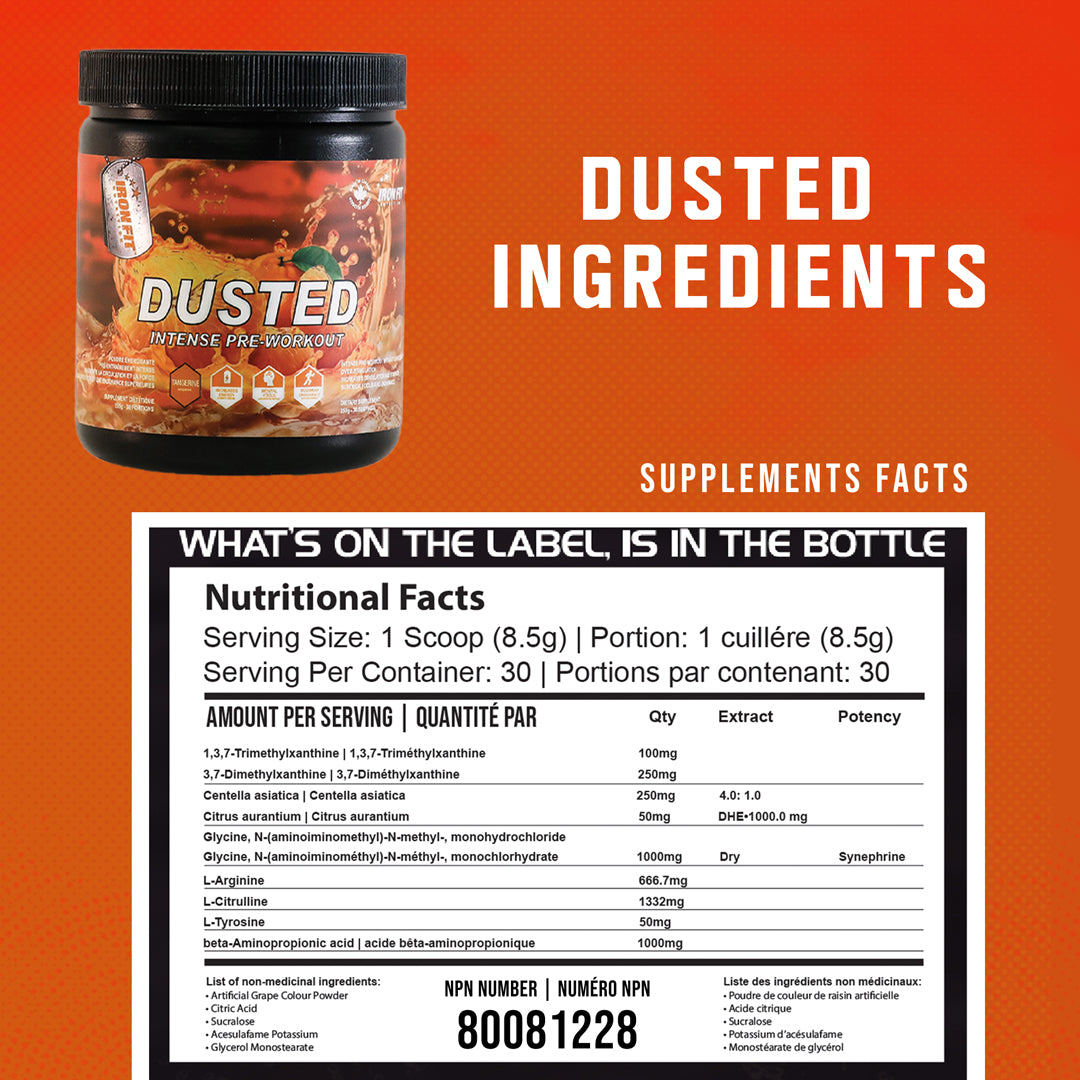 Iron Fit Nutrition - Dusted Pre Workout (30 Servings)