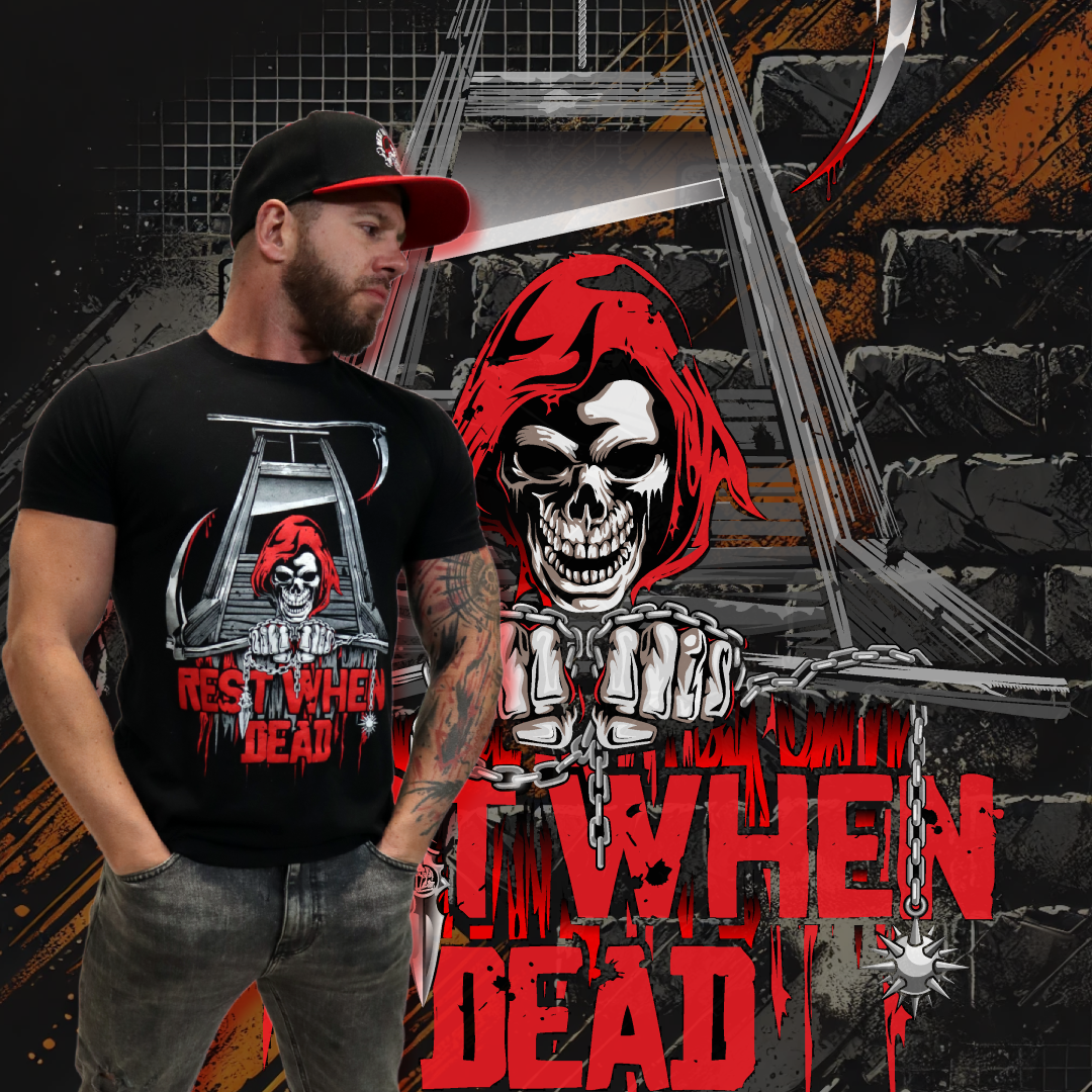Rest When Dead - Reaper 3 Tee - Black