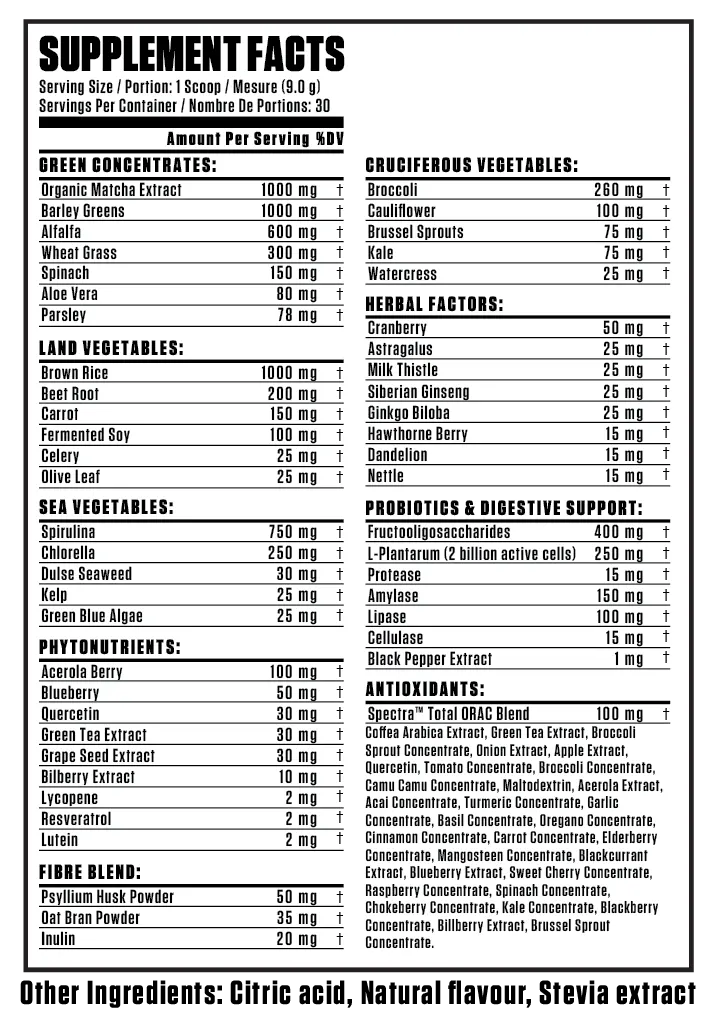 TC Nutrition - Essential Greens (30 Servings)