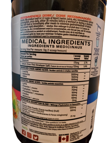 Iron Brothers - Recharged EAA/BCAA (30 Servings)