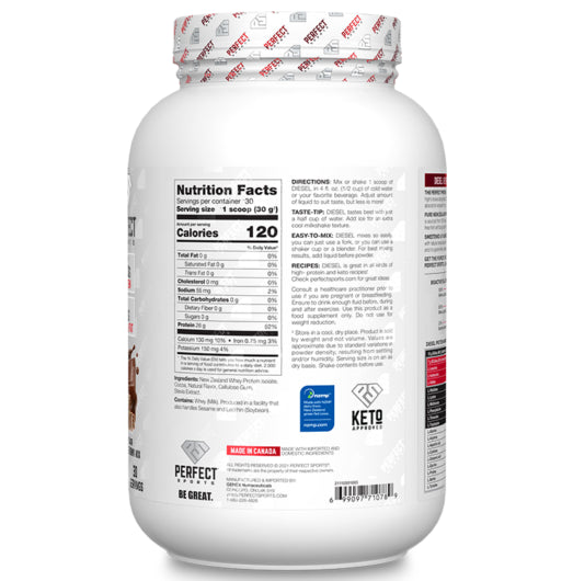 Perfect Sports - Diesel New Zealand Whey Isolate (5lbs)