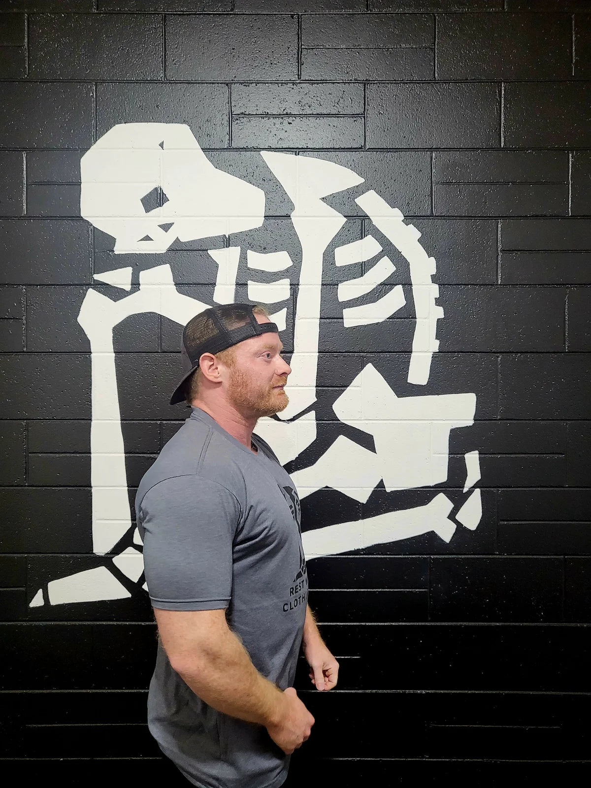 Rest When Dead - Classic Logo Tee - Heavy Metal Grey