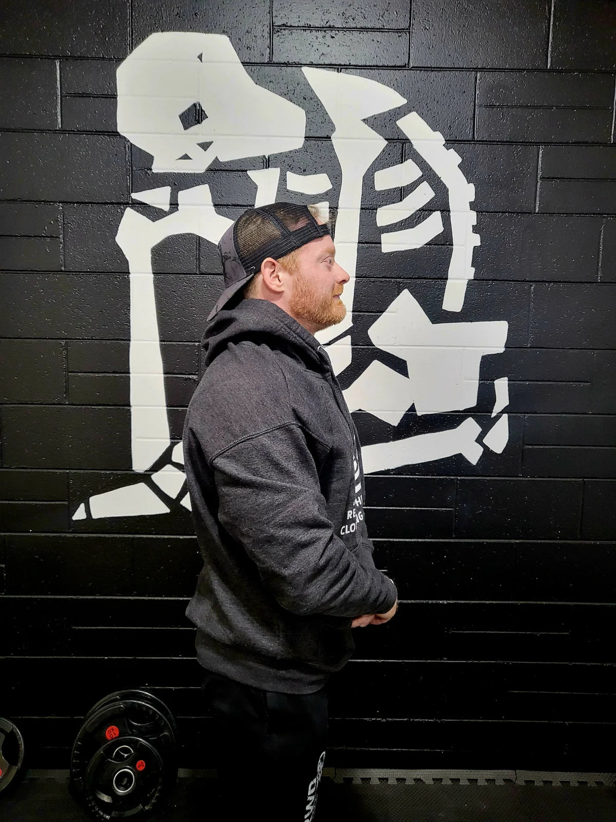 Rest When Dead - Classic Logo Hoodie - Heathered Charcoal