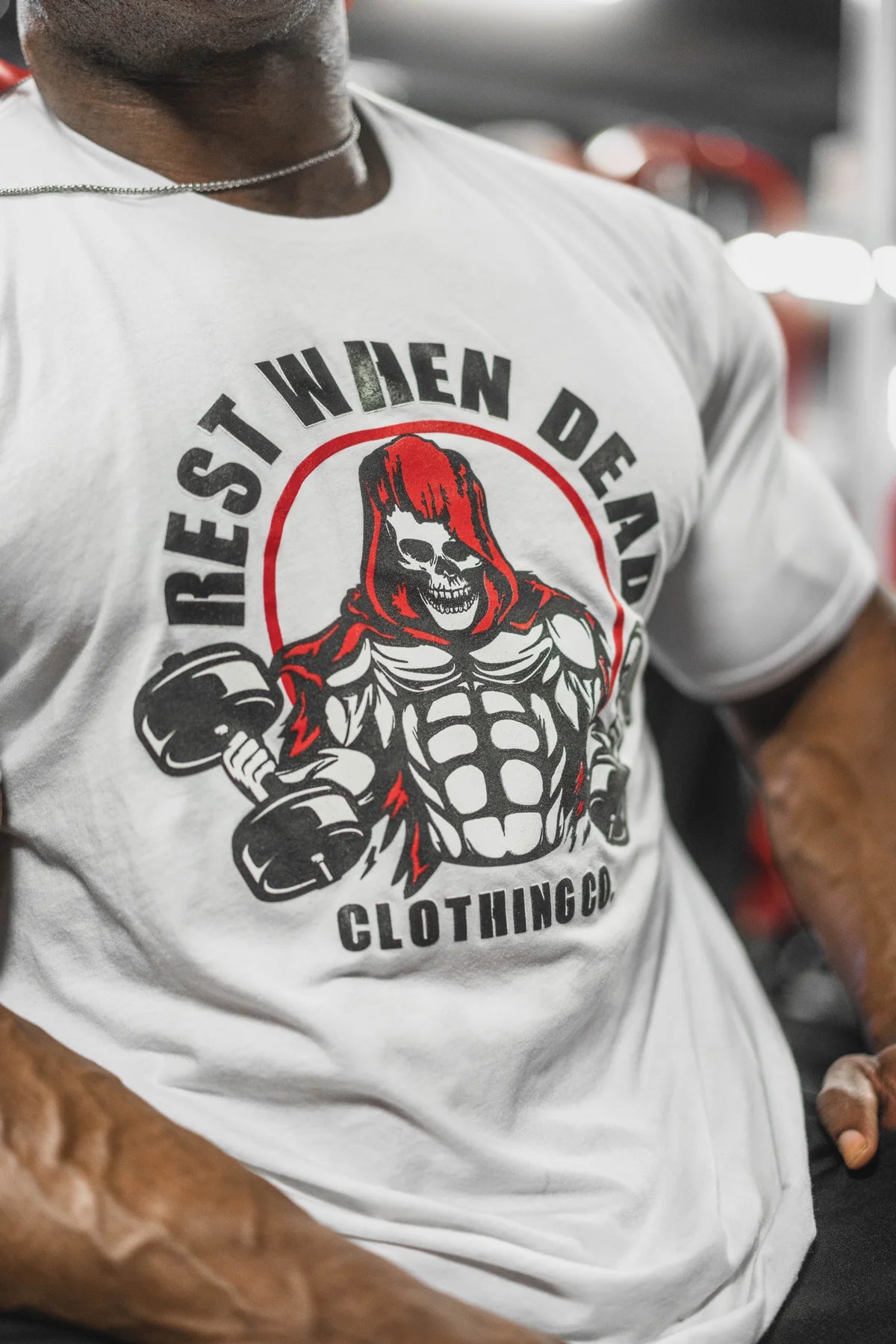Rest When Dead - Jacked Reaper 1 Tee - White