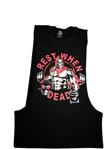 Rest When Dead - Jacked Reaper 2 Sleeveless Tank - Black