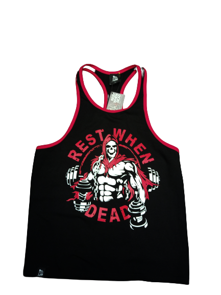 Rest When Dead - Jacked Reaper 2 Classic Tank - Black/Red