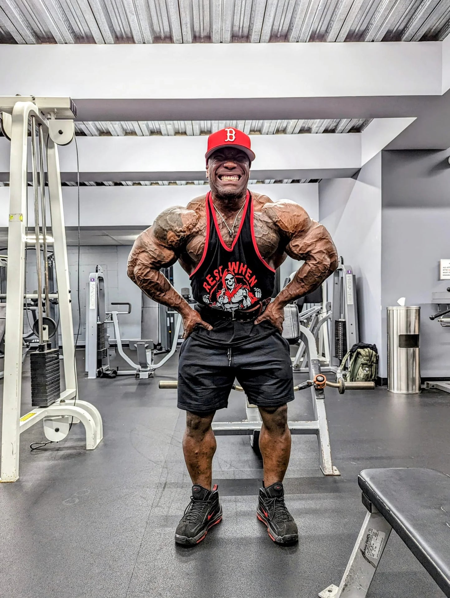 Rest When Dead - Jacked Reaper 2 Classic Tank - Black/Red