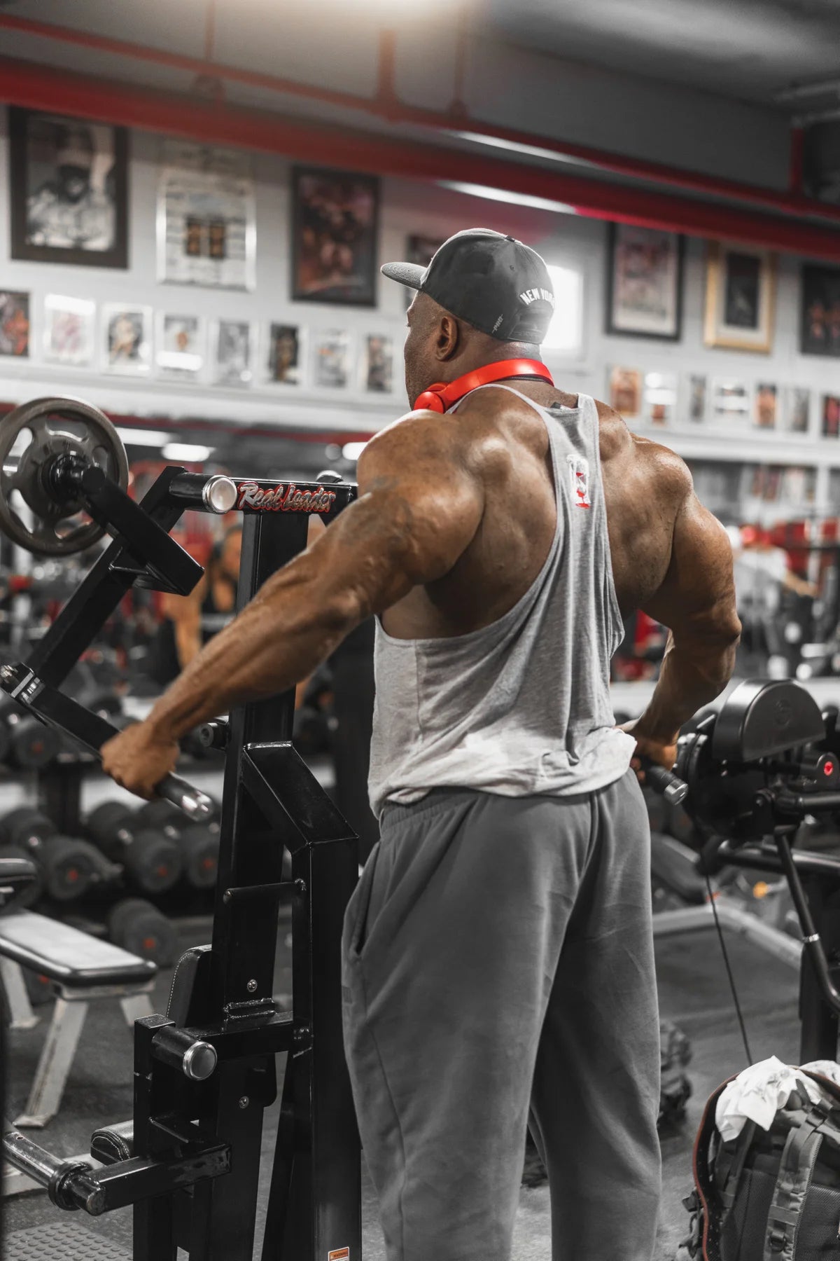 Rest When Dead - Father Time Logo - Classic Stringer - Grey