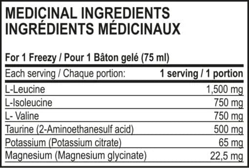 ONE LINE Supplements -BCAA Freezy (24 X 75Ml)