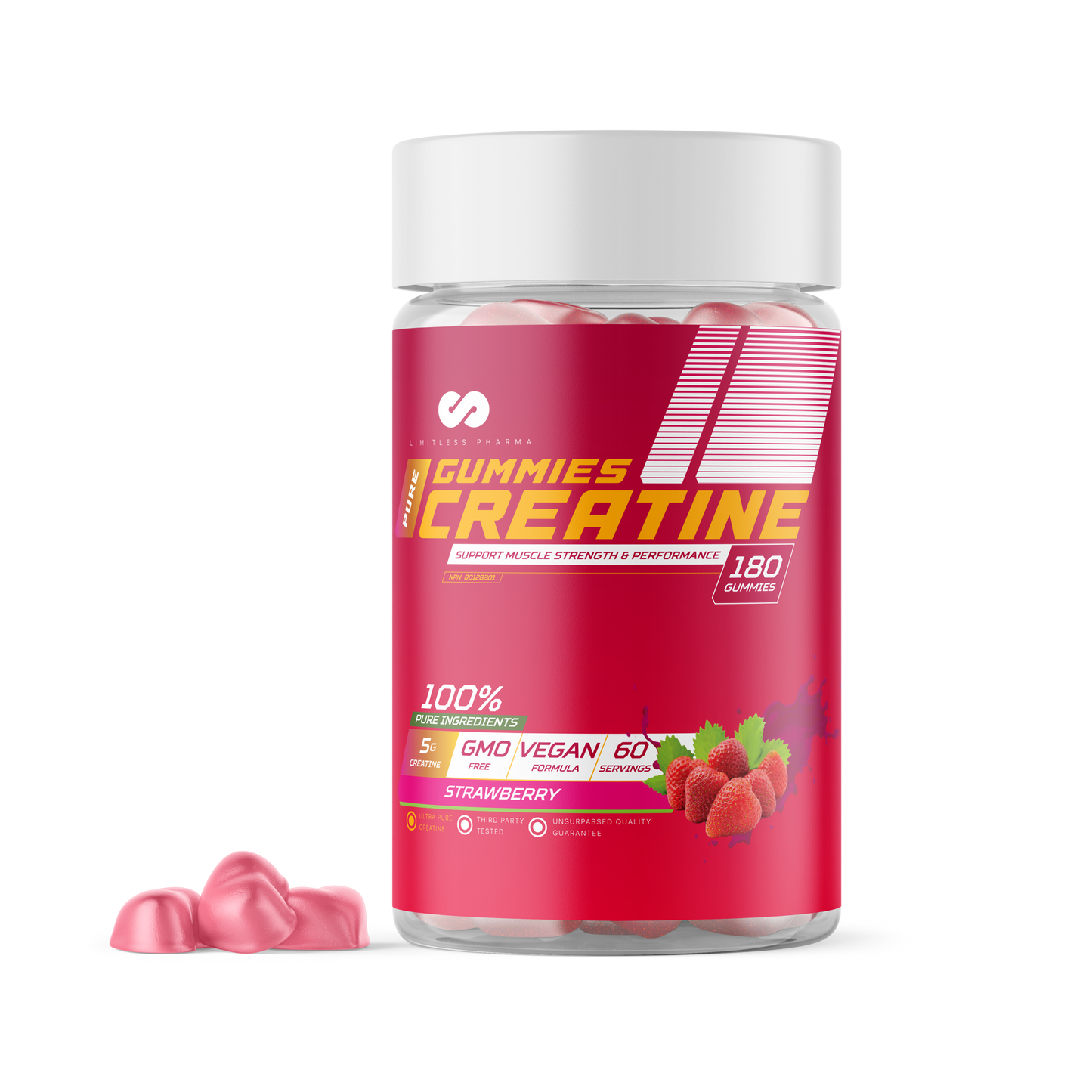 Limitless Pharma - Creatine Gummies (60 servings)