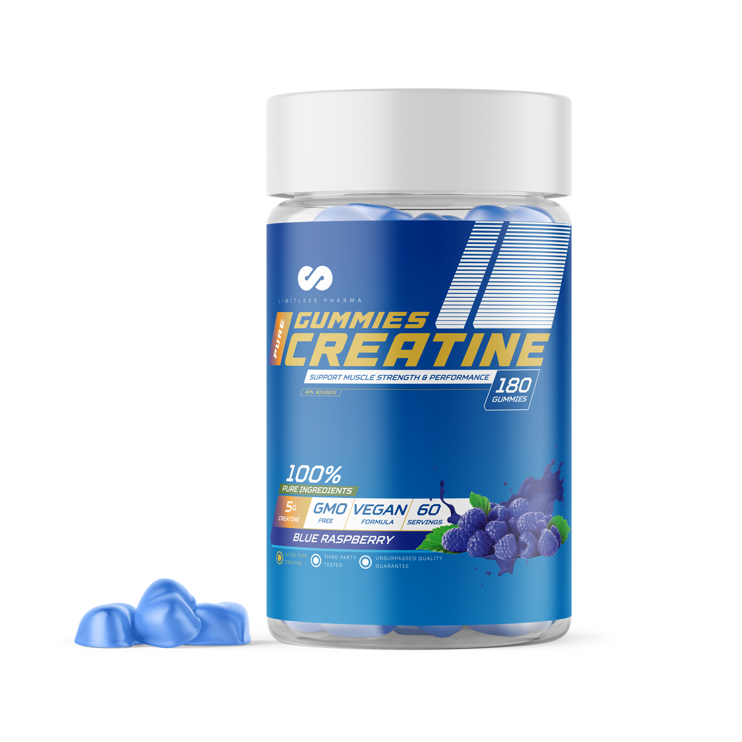 Limitless Pharma - Creatine Gummies (60 servings)