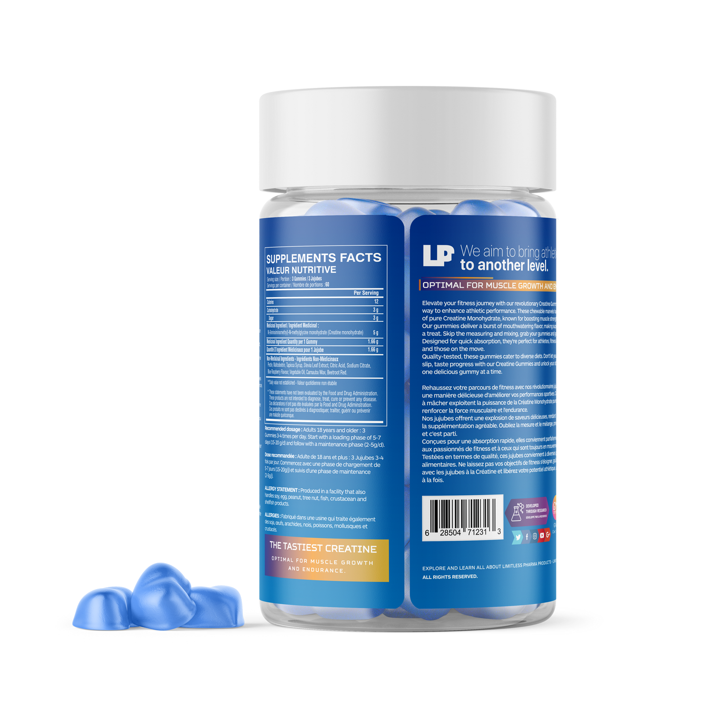 Limitless Pharma - Creatine Gummies (60 servings)