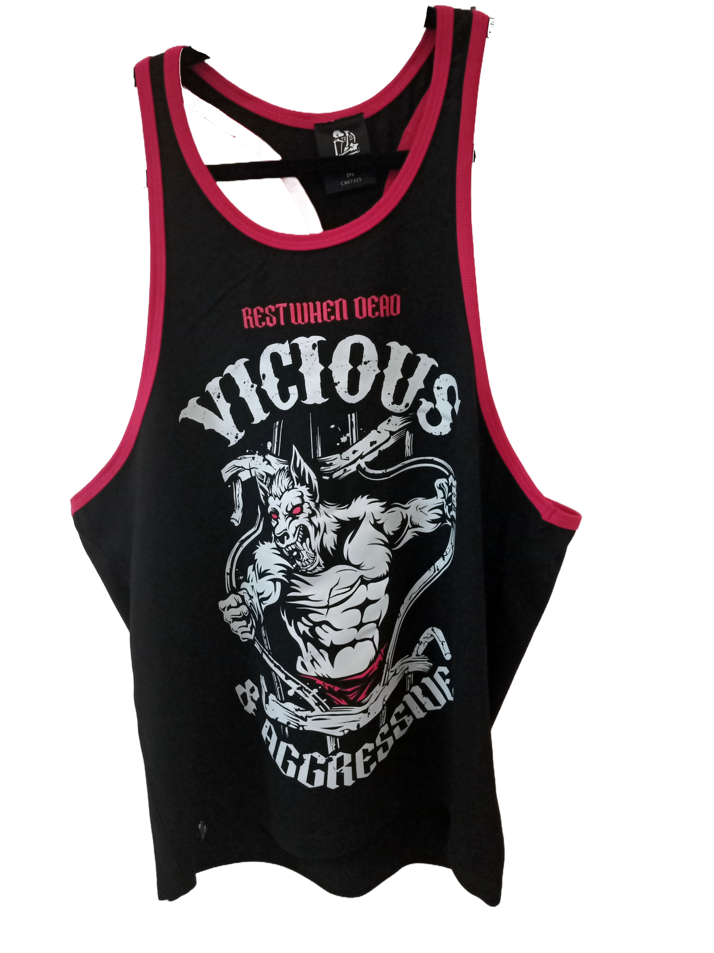 Rest When Dead - Vicious & Aggressive Classic Tank - Black/Red