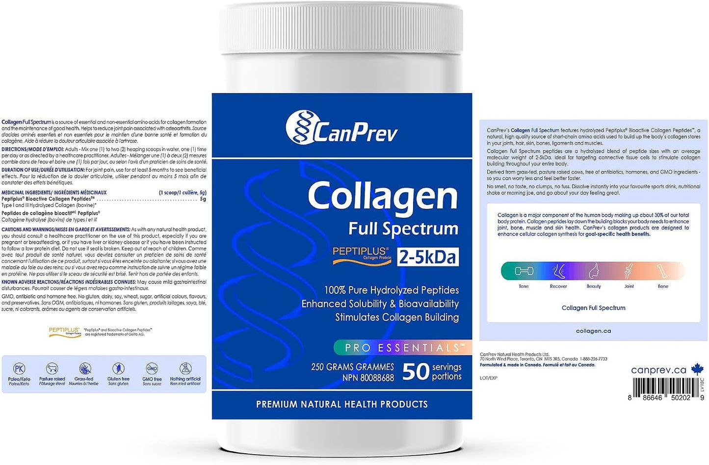 CanPrev - Collagen Full Spectrum (50 Servings)