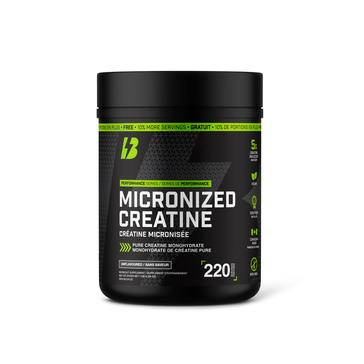 Bull Nutrition Micronized Creatine 220 Servings