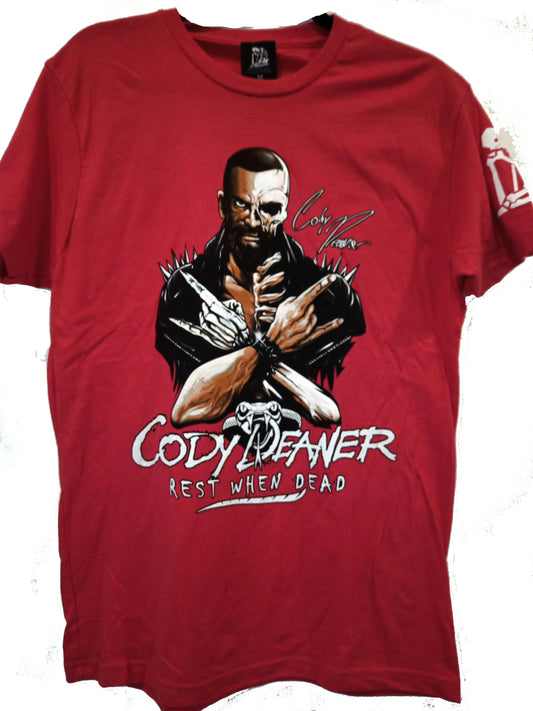 Rest When Dead Cody Deaner Signature Tee (Red)