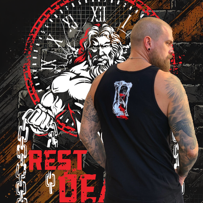 Rest When Dead - Father Time Tank (Black)