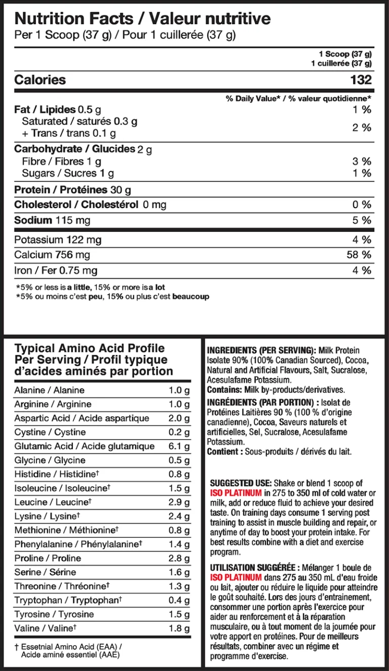 Pro Line Nutrition - ISO Platinum