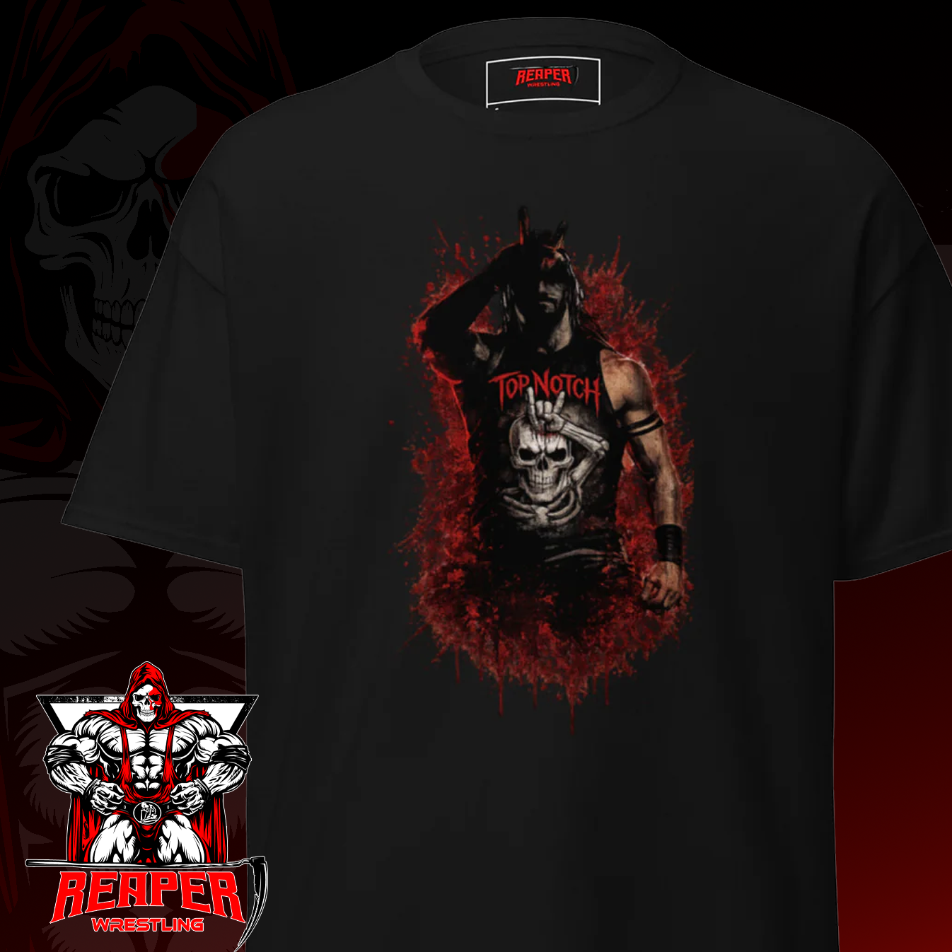 Reaper Wrestling - Jason Hotch Tee (Black)