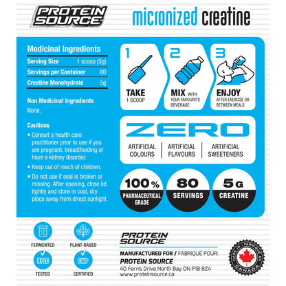Protein Source - Micronized Creatine (80 Serv/400g)