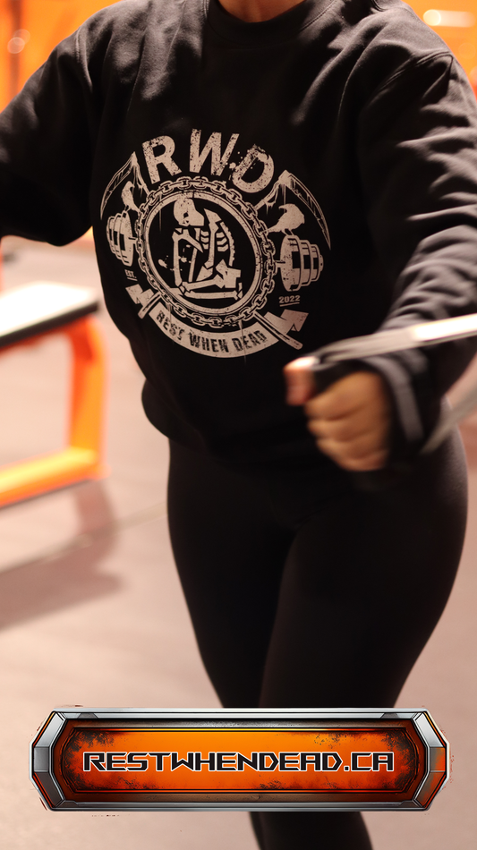 Rest When Dead Sweater - EST 2022 Logo
