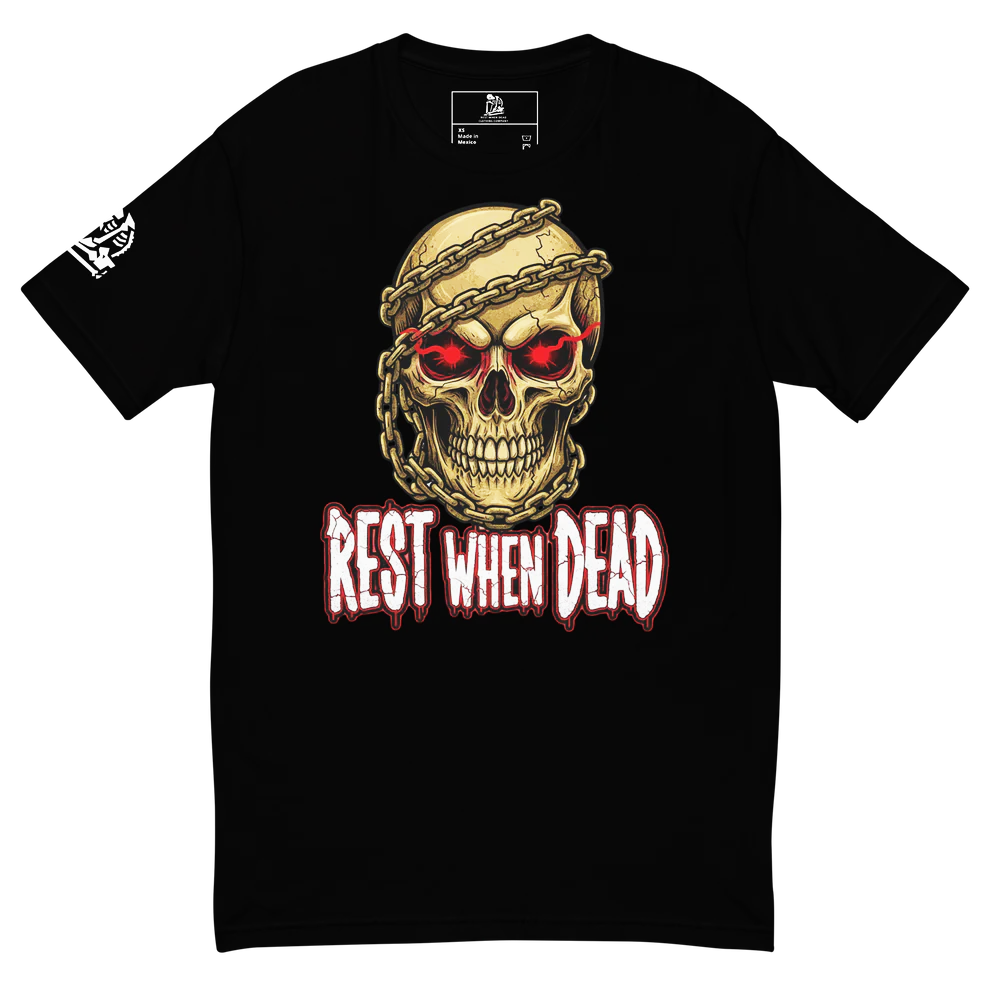 Rest When Dead Chained Skull Tee
