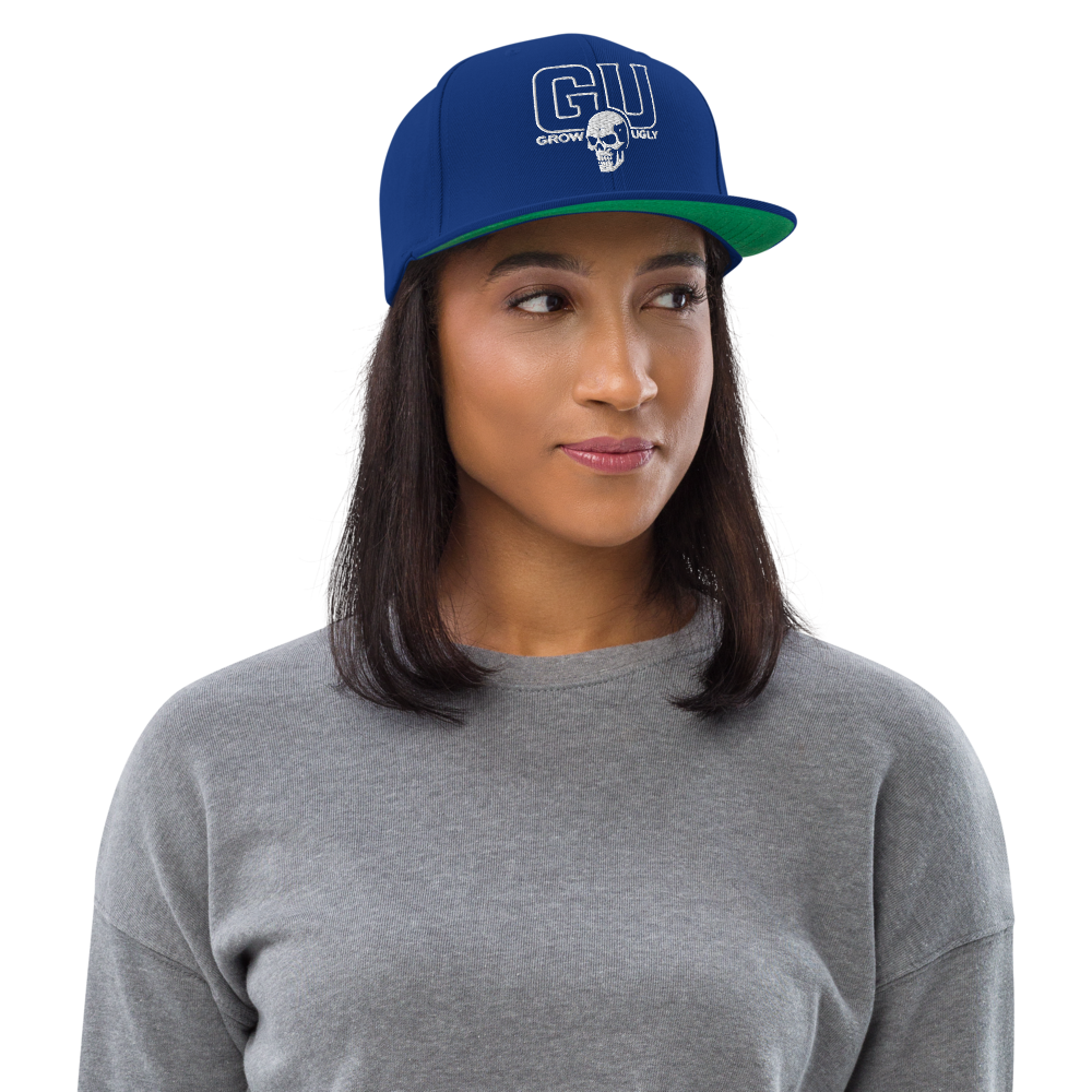 Grow Ugly Fitness Clothing - Snapback hat -  Bllue