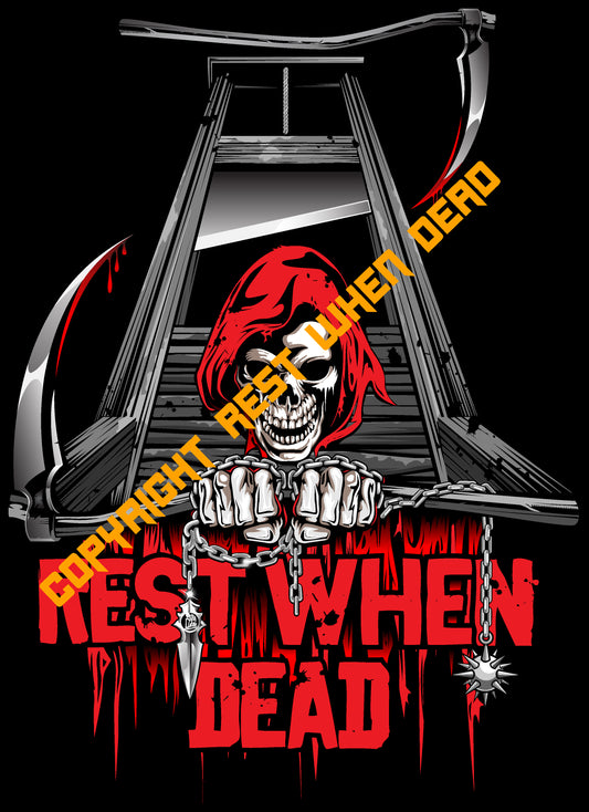 Rest When Dead - Reaper 3 Tee - Black