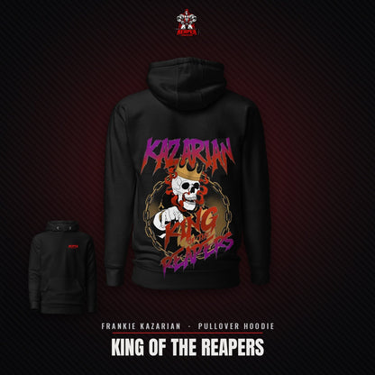 Reaper Wrestling Frankie Kazarian King of the Reapers pullover hoodie, black, back print