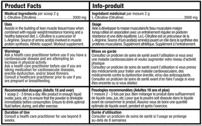 Bull Nutrition - L-Citrulline (100 Servings)