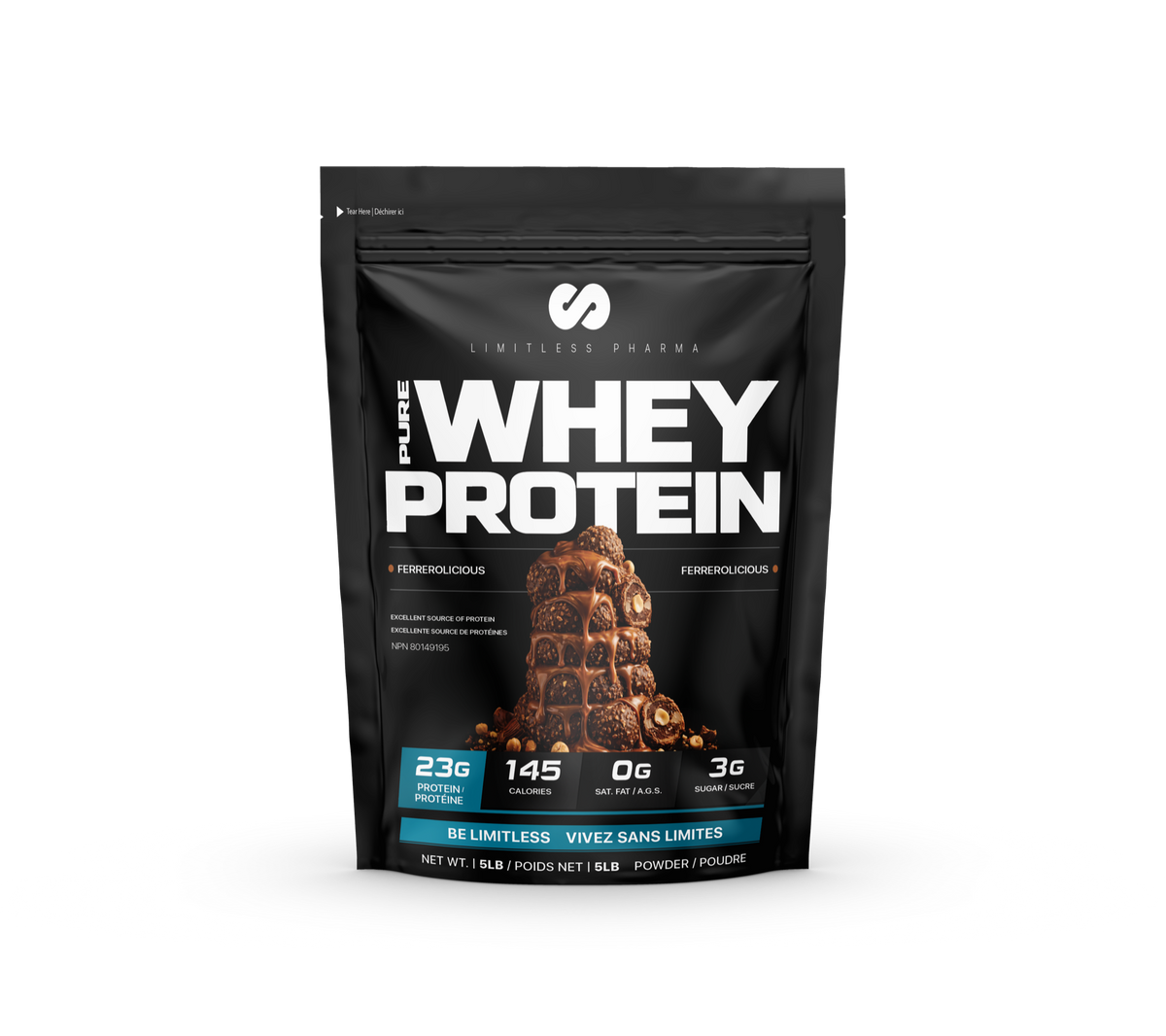 Limitless Pharma Pure Whey Protein 5lb
