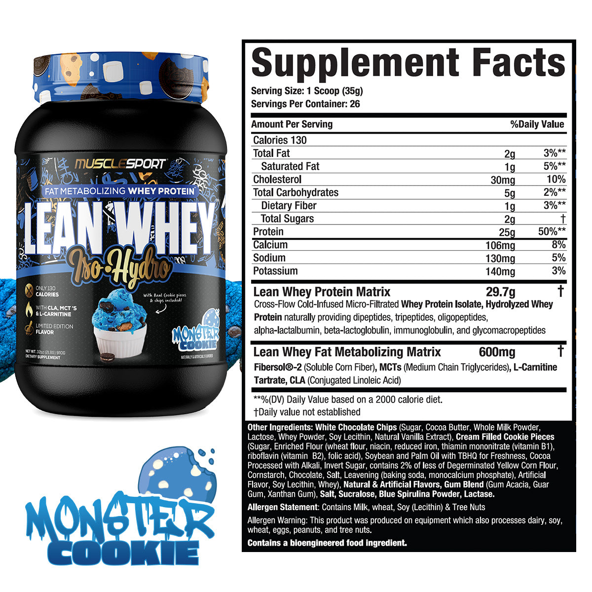 Muscle Sport - Lean Whey (26 Serving)