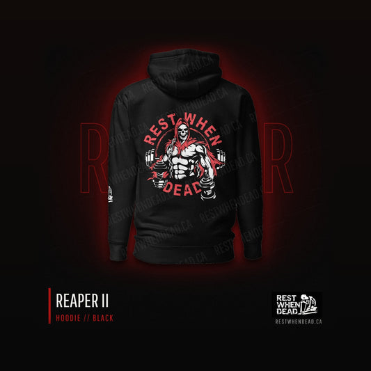 Rest When Dead Reaper II hoodie, black