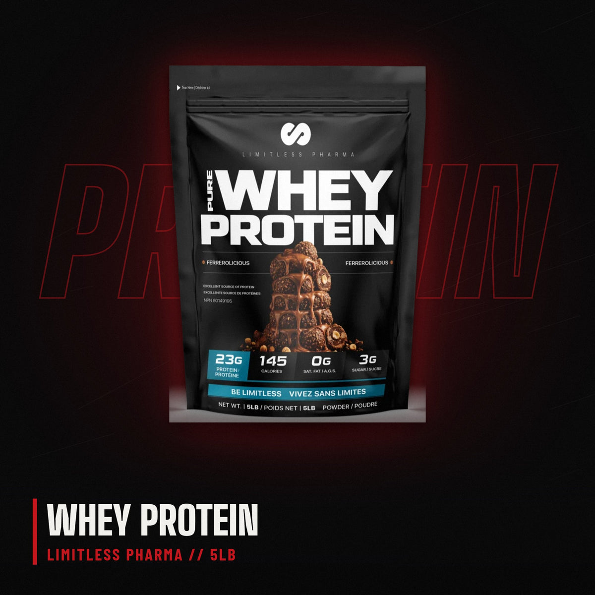 Limitless Whey Protein 5lb