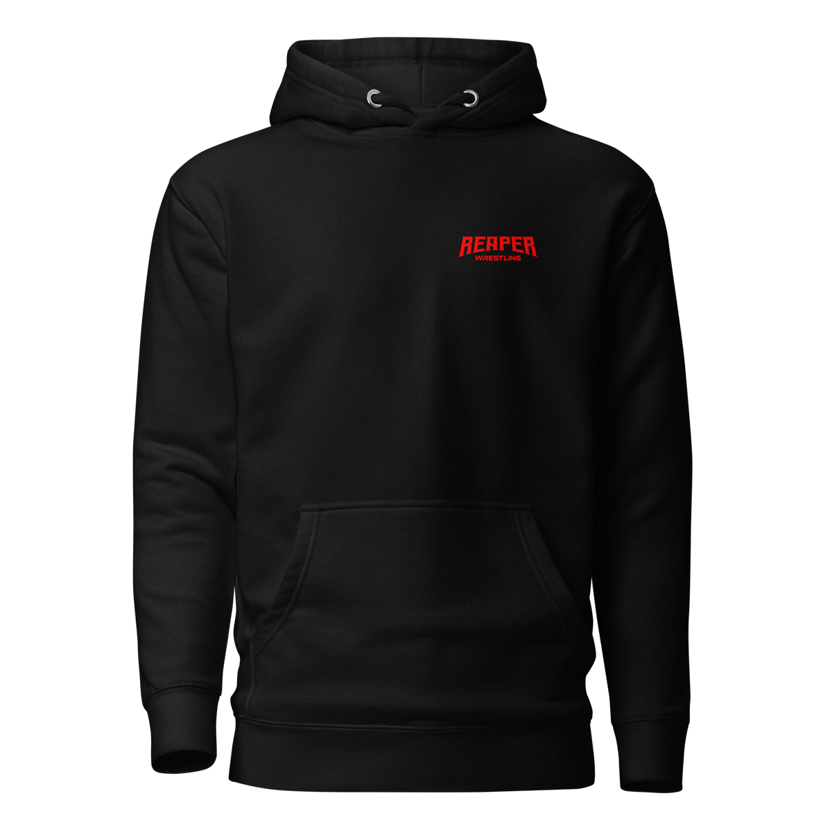 Victorious & Golden pullover hoodie front with Reaper Wrestling logo
